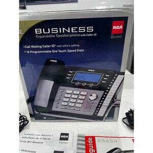 RCA Telefield 25424RE1  4-Line Expandable  Speakerphone Intercom Caller ID